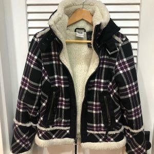 Harley Davidson Plaid Sherpa Jacket